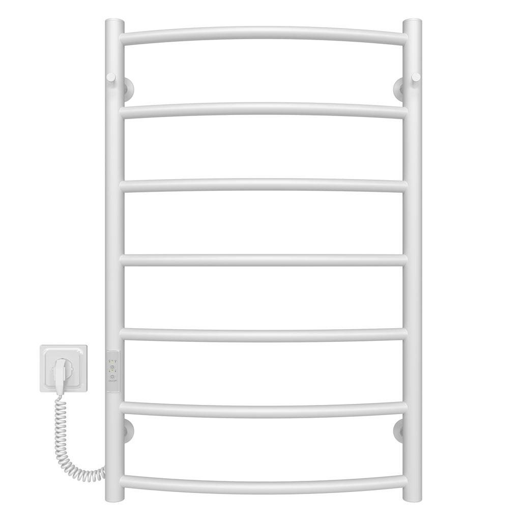Полотенцесушитель электрический HeatPro Kelly P7 углеродная сталь левостороннее подключение 800x500 мм Белый (DH-KL8005007EWL)