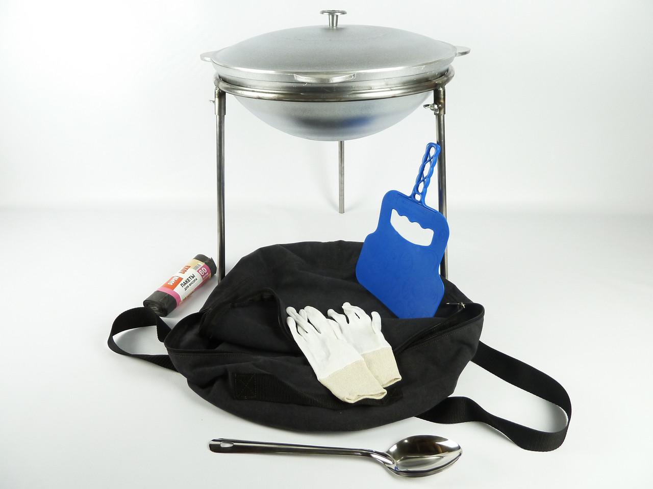 Казан татарський із триногою і сумкою Казан татарський із триногою і сумкою