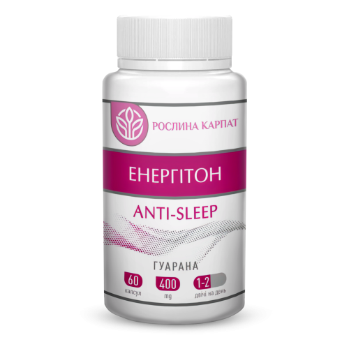 Биологически активное вещество Рослина Карпат Энергитон Аnti-sleep 60 капсул