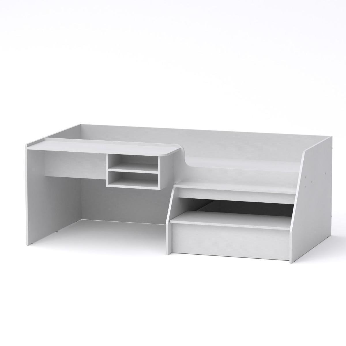 Ліжко двоярусне зі столом МебліКо Універсал-3 194х107х72 см Альба/Білий (k-1748-1) - фото 1 Ліжко двоярусне зі столом МебліКо Універсал-3 194х107х72 см Альба/Білий (k-1748-1) - фото 1