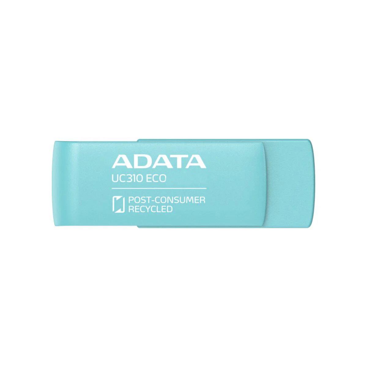 Флеш-память USB ADATA UC310 Eco 64 Гб Green (UC310E-64G-RGN) - фото 1