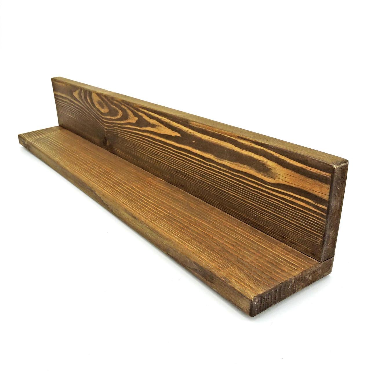 Полка настенная из дерева Палас 60 см Капучино (НСП-608009)