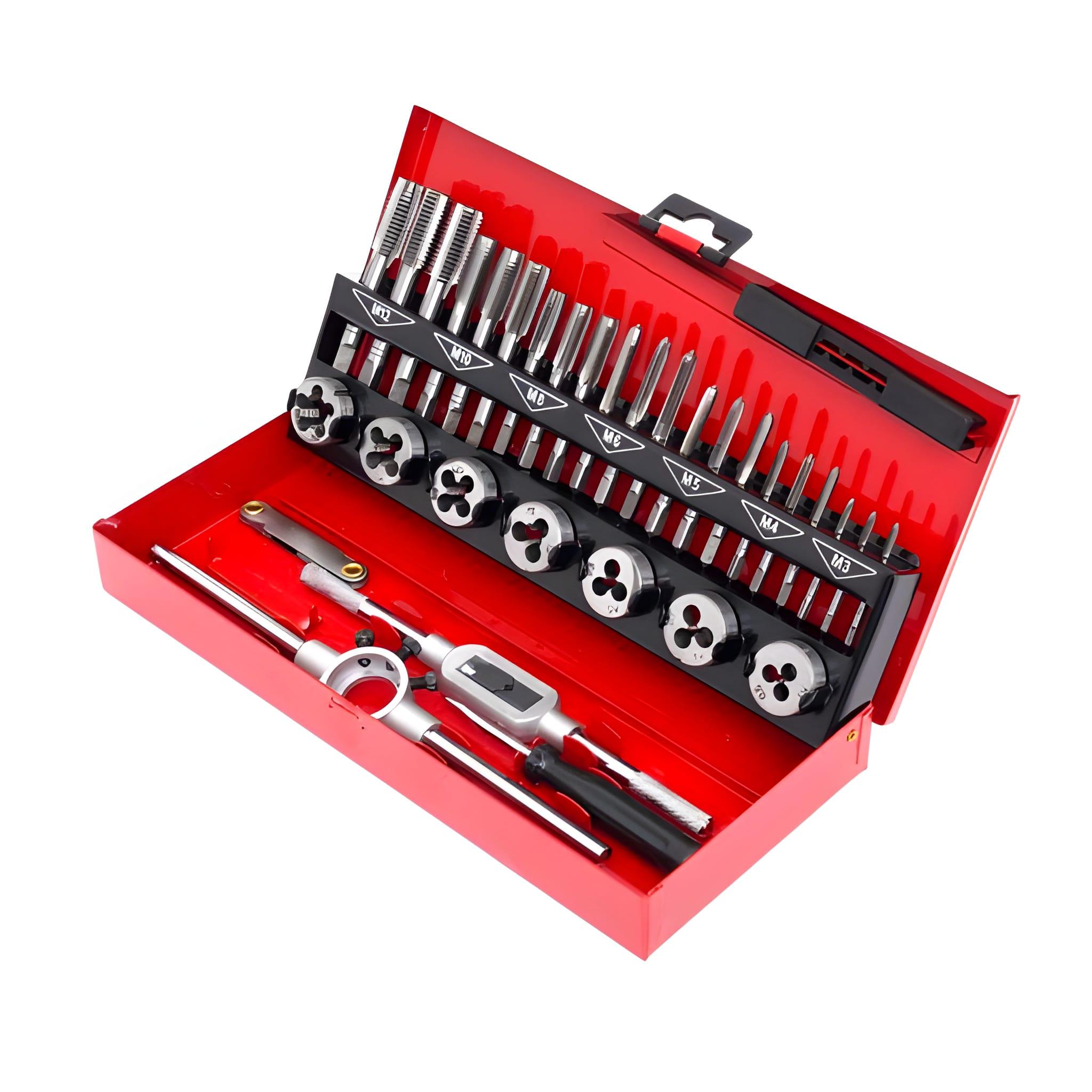 Набір мітчиків та плашок для різьблення Kraft&Dele KD10090 32 ел. (2255054841) - фото 5 Набір мітчиків та плашок для різьблення Kraft&Dele KD10090 32 ел. (2255054841) - фото 5