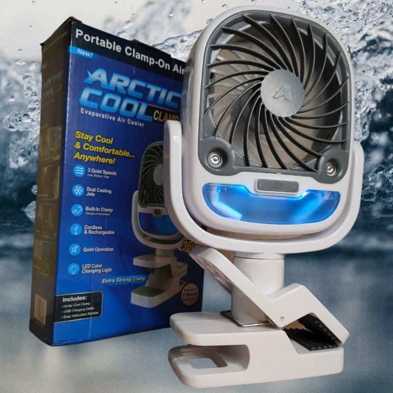 Вентилятор-зволожувач настільний GT-281 на затискачі 3 швидкості акумулятор (2607600287) - фото 10 Вентилятор-зволожувач настільний GT-281 на затискачі 3 швидкості акумулятор (2607600287) - фото 10