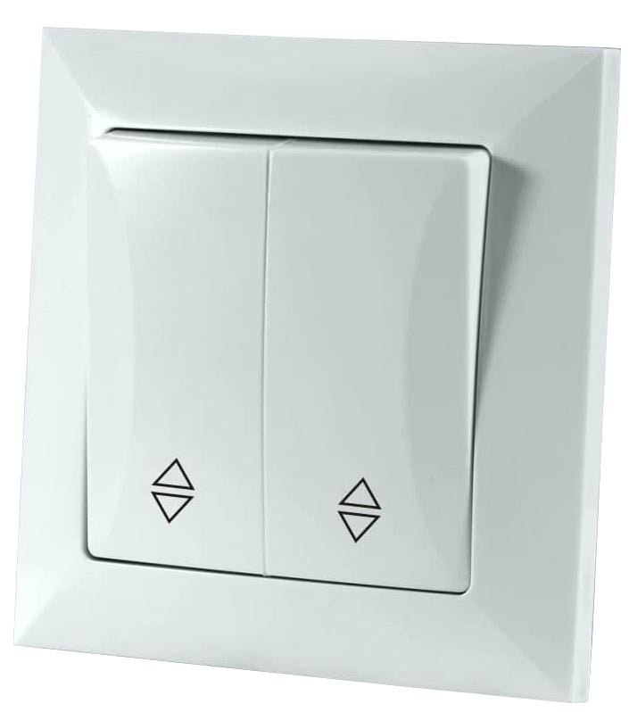 Вимикач прохідний двоклавішний Lumano 10А LUCCI Білий (18885)