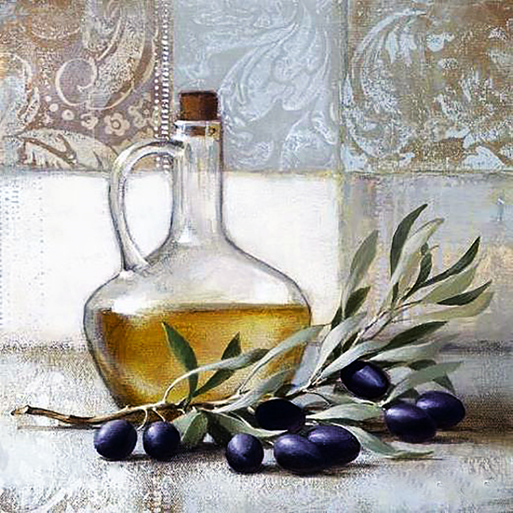 Алмазная мозаика Чарівний діамант Оливковое масло 40x40 см (КДИ-1717)