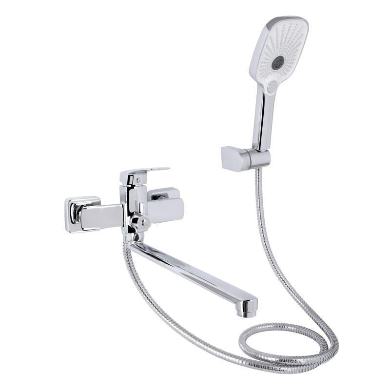 Смеситель для ванны Qtap Tern QTTER260CRM47587 с длинным поворотным изливом с душевым гарнитуром Chrome (3153569683) Смеситель для ванны Qtap Tern QTTER260CRM47587 с длинным поворотным изливом с душевым гарнитуром Chrome (3153569683)