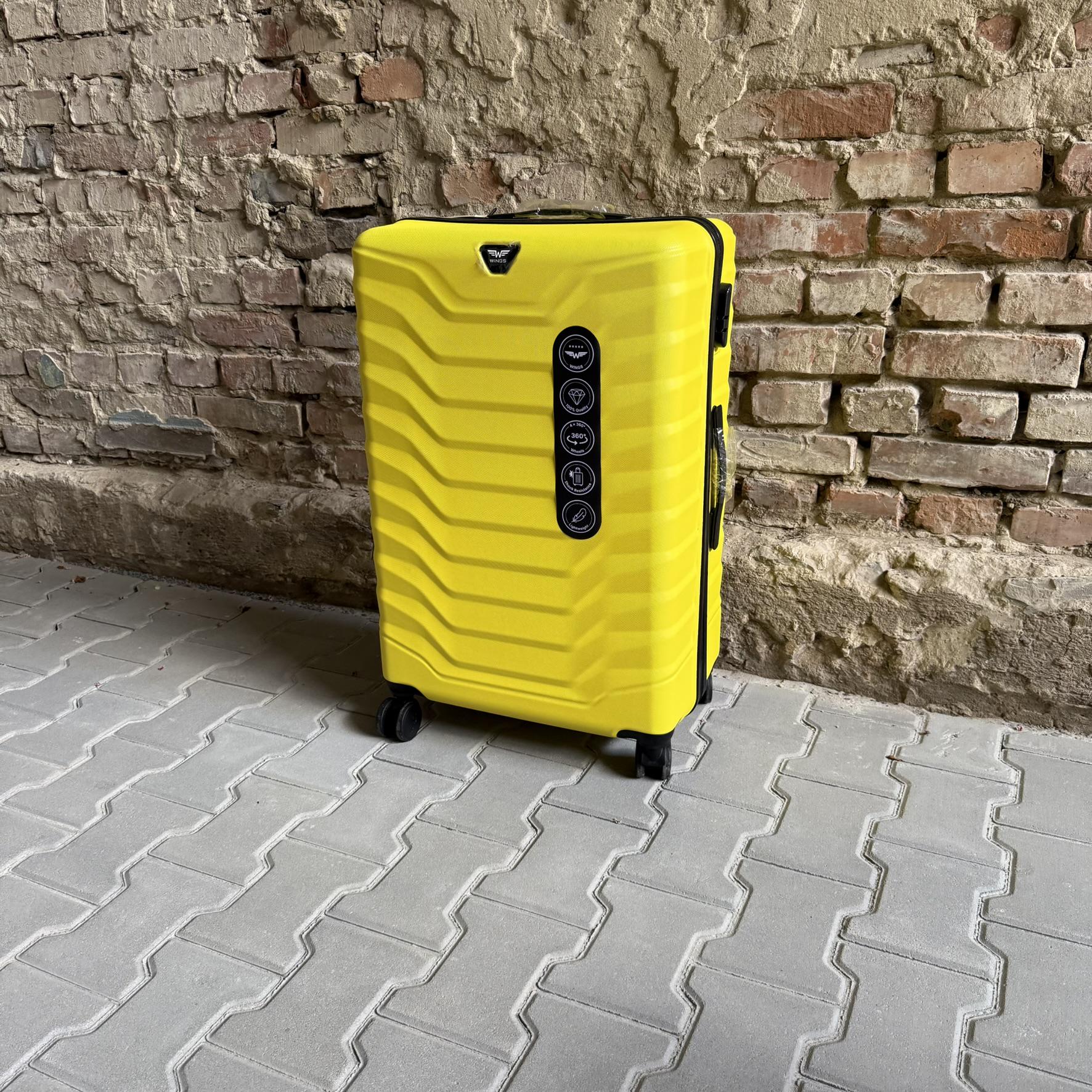 Чемодан Wings PEA01 дорожный L Желтый (26557309) - фото 4 Чемодан Wings PEA01 дорожный L Желтый (26557309) - фото 4