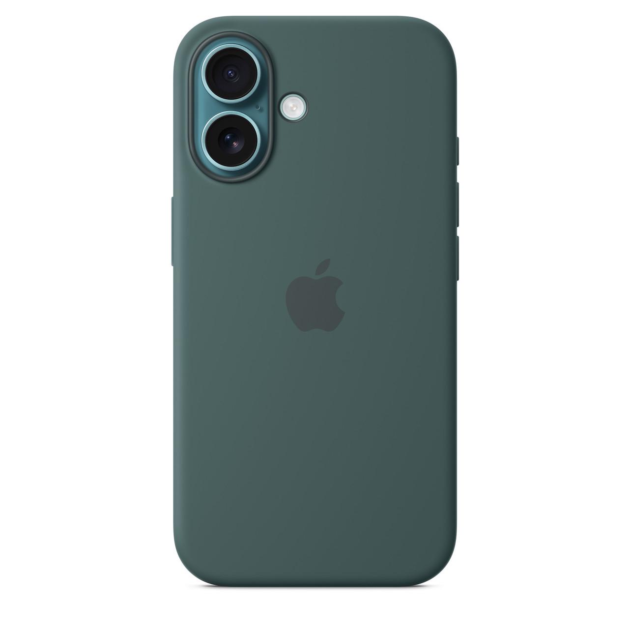 Чехол-накладка Apple Silicone Case with MagSafe for iPhone 16, Lake Green (HC)