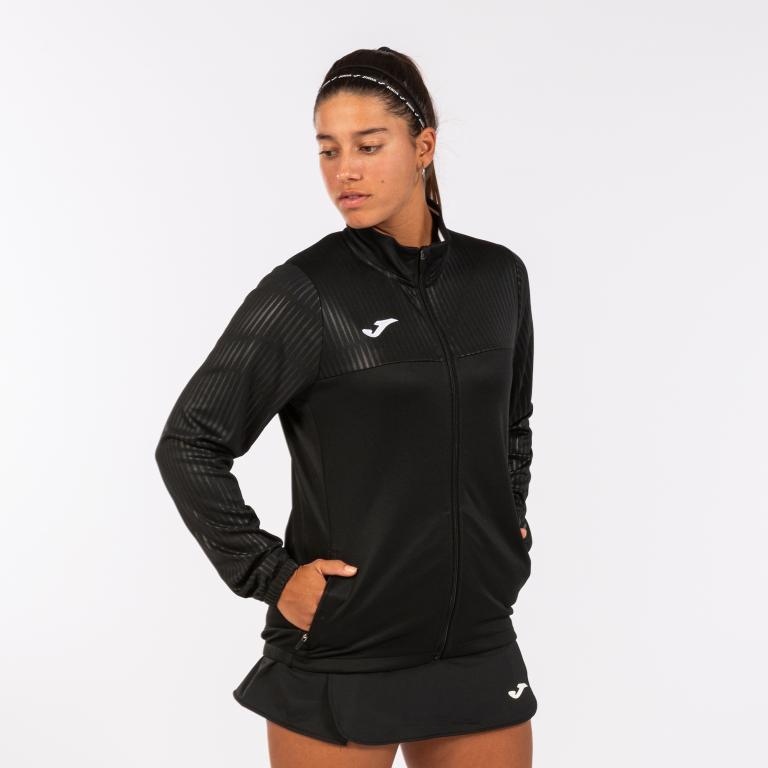 Олімпійка Joma 901645.100 Montreal Full Zip Sweatshirt M Black (8445456401995)