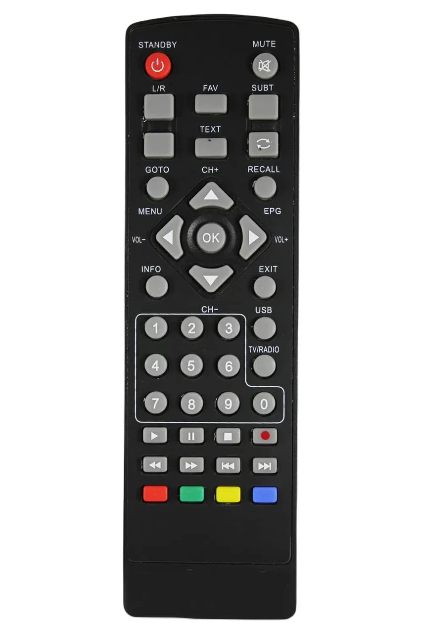 Пульт для DVB-T2 тюнера Bravis STB-1108