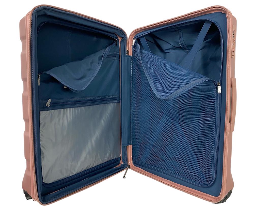 Валіза середня Airtex 748 полікарбонат M Рожевий - фото 6