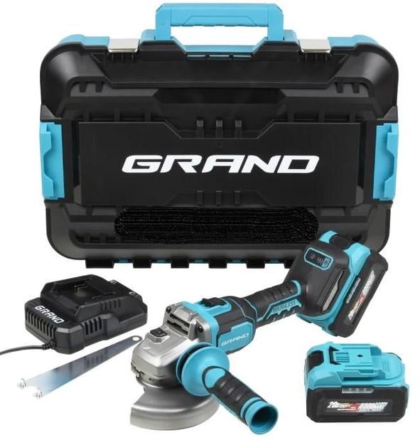 Машина шліфувальна кутова Grand МШУ-20BL/HS акумуляторна (28803596)