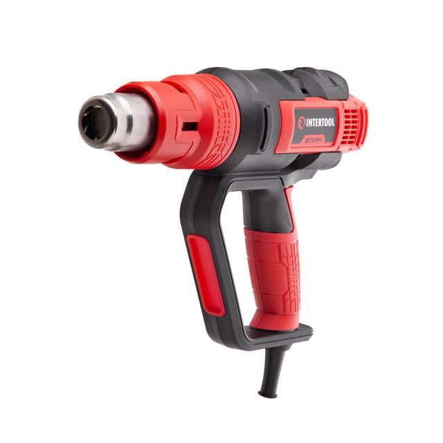 Фен технічний Intertool 2000 Вт 3 режими плавне регулювання 50-600 °C 250-500 л/хв 4 насадки (WT-1030)