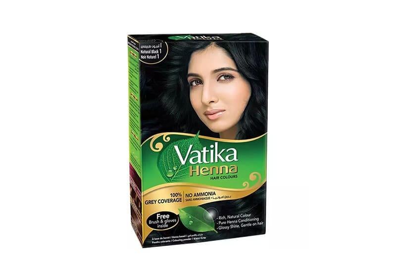 Фарба для волосся Dabur Vatika на основі хни 60 г Натуральний чорний