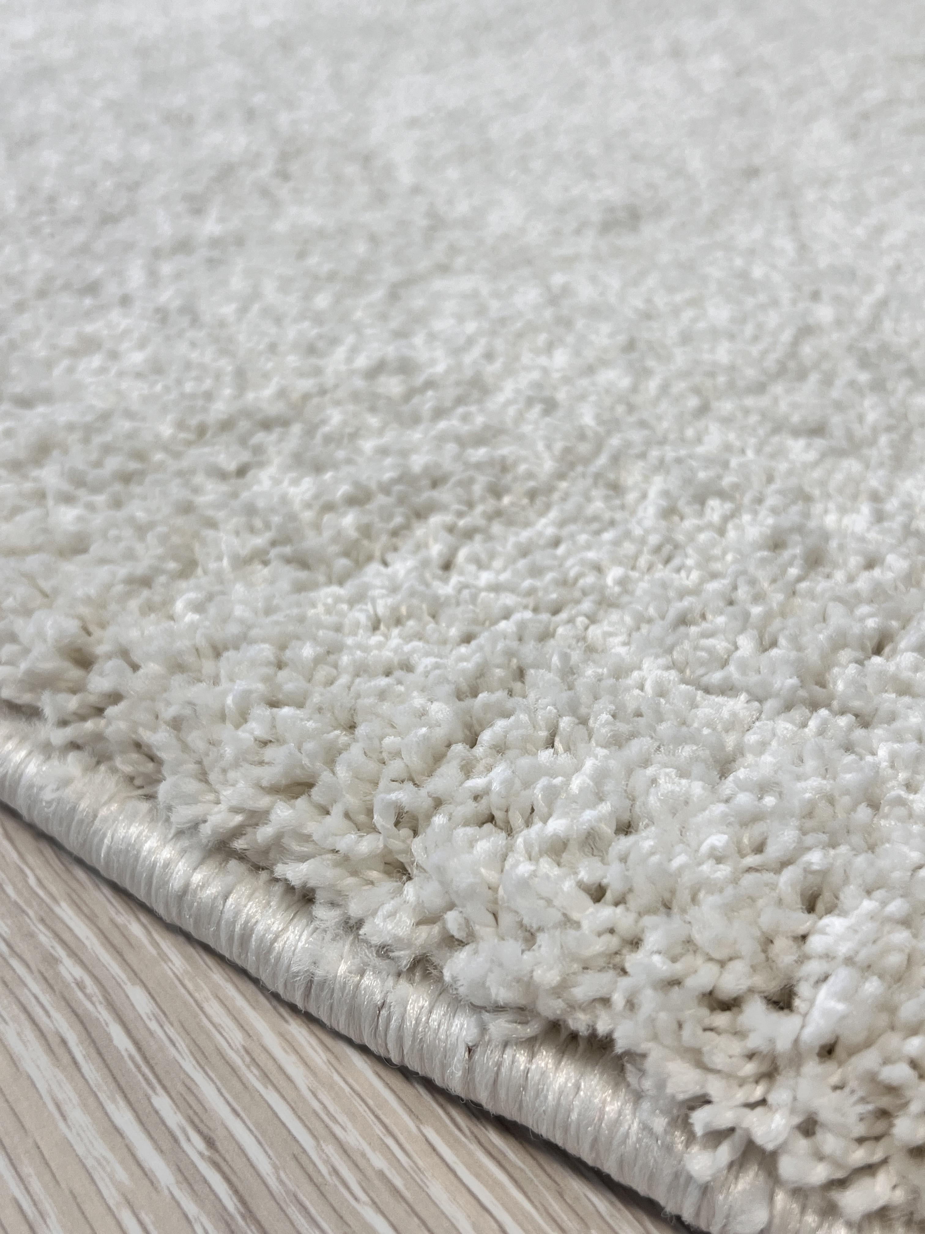 Пушистый ковер Super Softness шегги овал 80x150 см Кремовый/Белый (2144/F401RО8) - фото 12