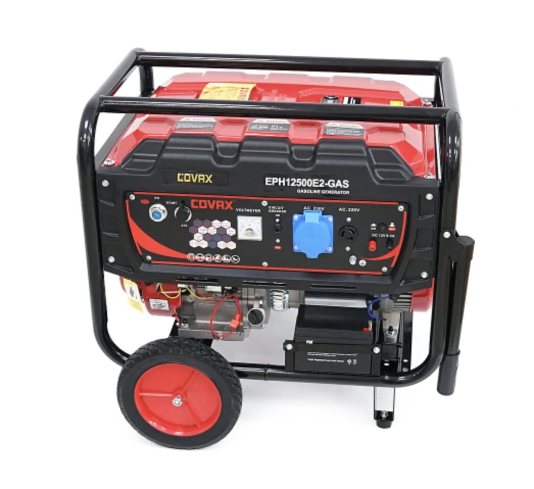 Генератор бензиново-газовый COVAX EPH12500E2-GAS 8,5 кВт двухтопливный 220 В электростартер AVR (39074977)