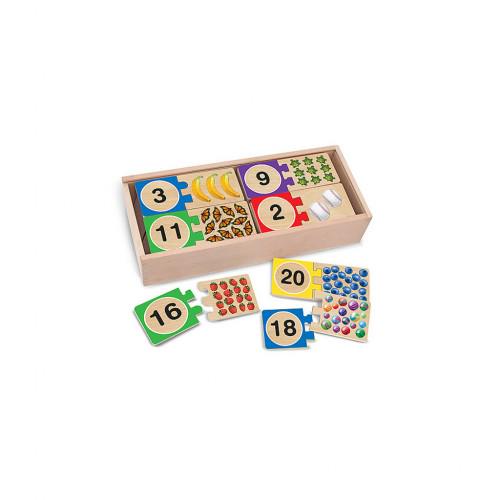 Развивающая игрушка Melissa&Doug деревянные пазлы Счет (MD2542)