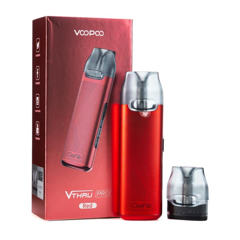 Под-система солевая электронная сигарета Voopoo V.THRU Pro 25W Pod 900 mAh 3 мл Kit Red (sn1381) - фото 2