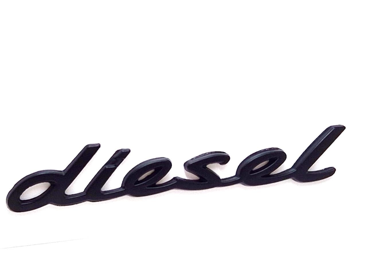 Эмблема надпись Diesel Porsche Черный мат (2492598911)