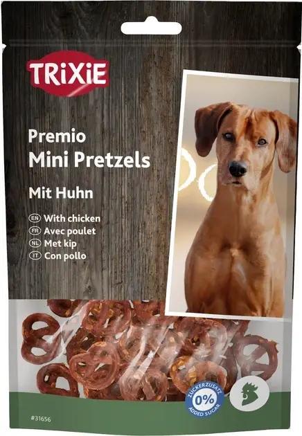 Лакомство для собак Trixie Mini Pretzels с курицей мягкие жевательные крендели 100 г (31656)