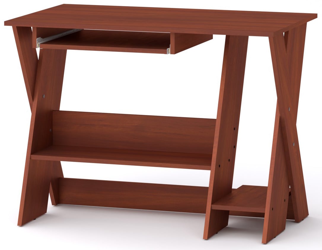 Стіл комп'ютерний Компаніт СКМ-4 Яблуня 100х59х75 см (60a3975521d1762f16540a53) - фото 1 Стіл комп'ютерний Компаніт СКМ-4 Яблуня 100х59х75 см (60a3975521d1762f16540a53) - фото 1