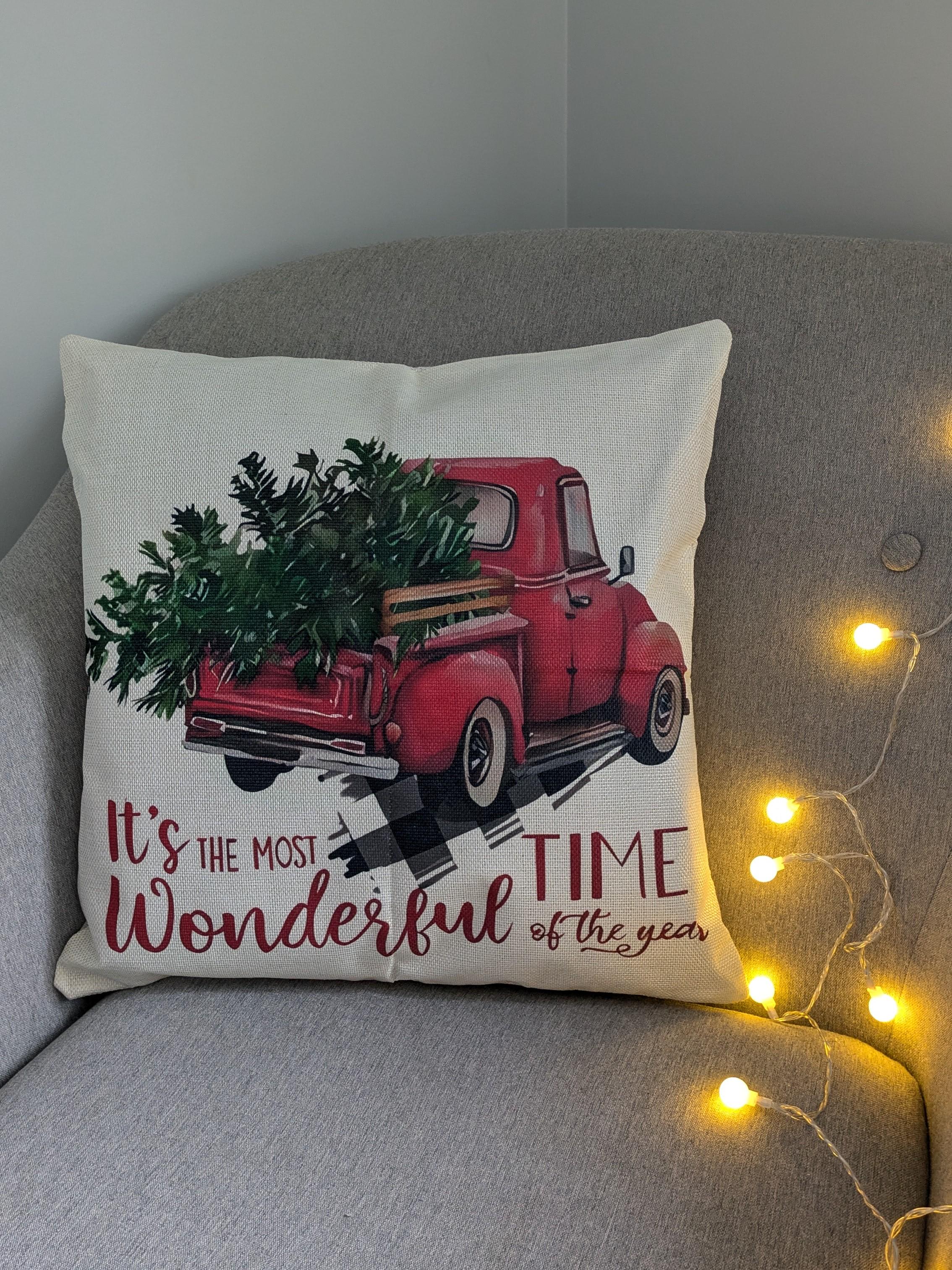 Набір наволочок новорічних Автомобілі 45х45 см (1931) - фото 6 Набір наволочок новорічних Автомобілі 45х45 см (1931) - фото 6