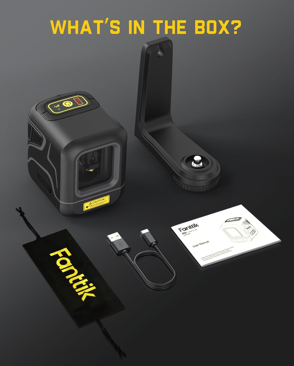 Лазерный уровень Fanttik D2 самовыравнивающийся с зеленым лучом и USB-C (000987) - фото 7 Лазерный уровень Fanttik D2 самовыравнивающийся с зеленым лучом и USB-C (000987) - фото 7