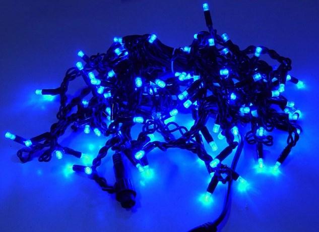 Гірлянда світлодіодна Xmas Бурульки M-2,5 м бахрома 120 LED-ламп Синє світло (015167) - фото 2