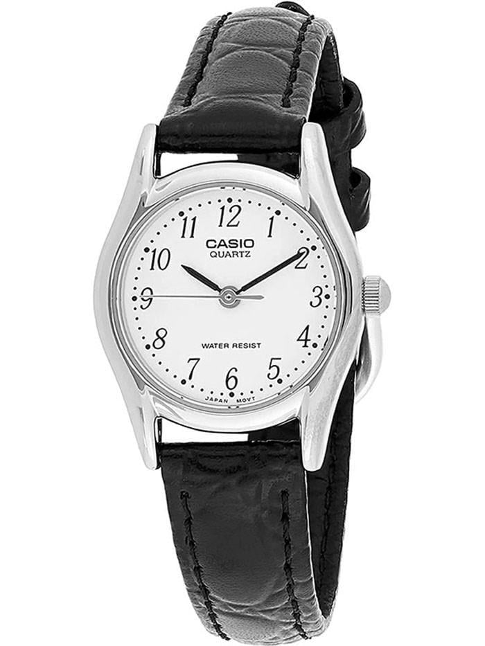 Наручний годинник жіночий Casio LTP-1094E-7B Timeless Collection Lady Timeless Collection з білим циферблатом