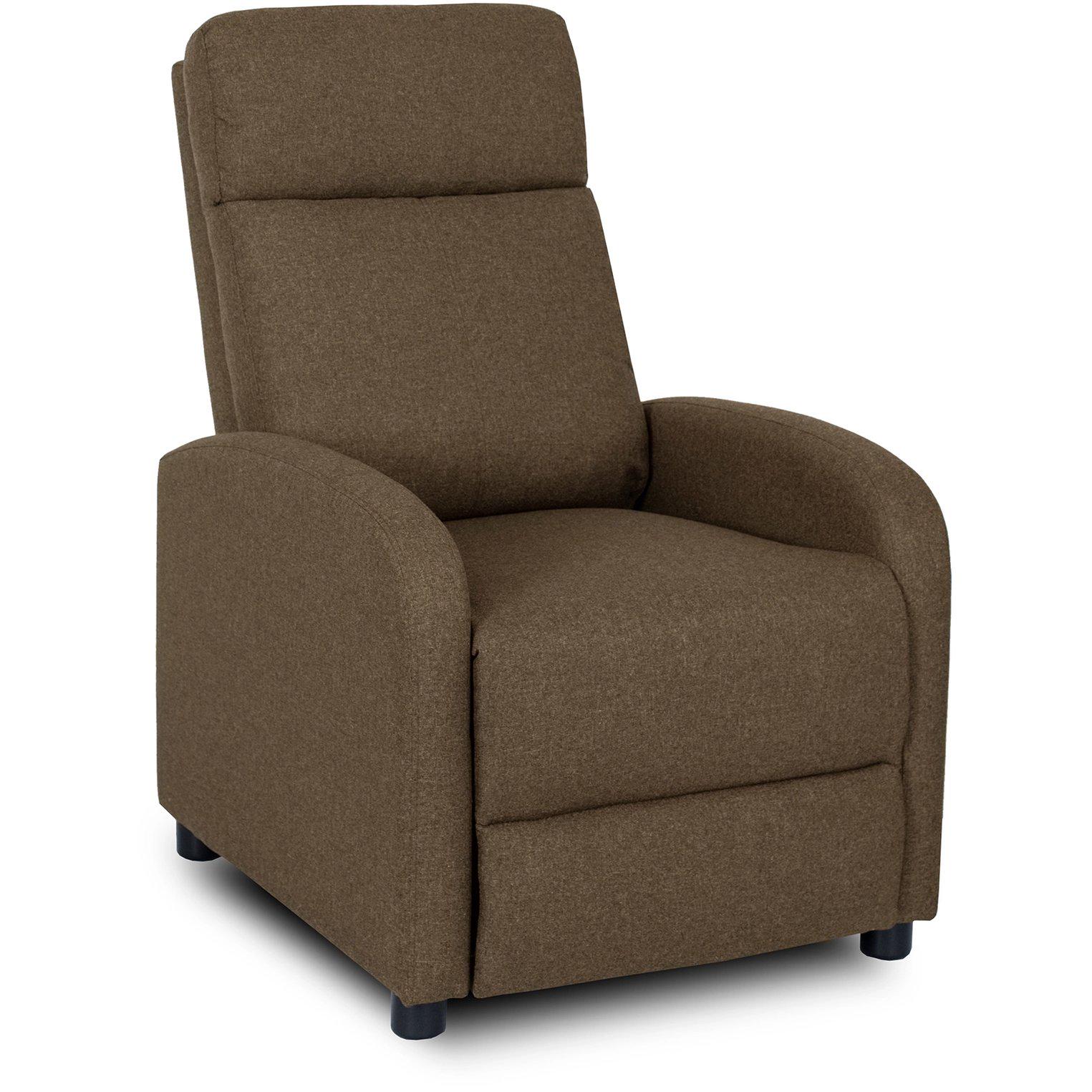 Кресло мягкое Mebel Elite DANNY 2 раскладное с реклайнером Коричневый (ME.DANNY2/BR/T/FW)