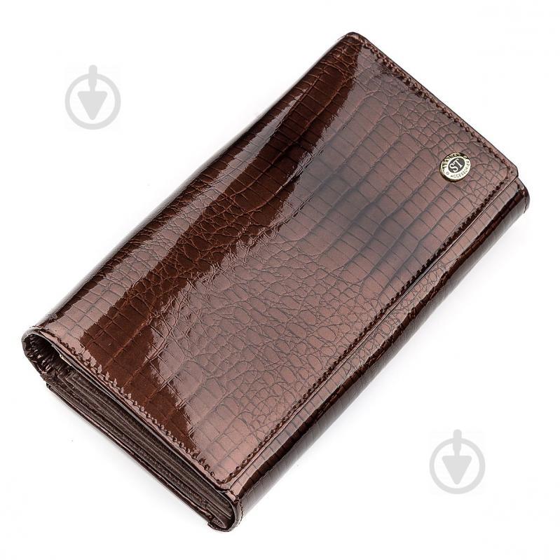 Гаманець жіночий ST Leather S9001A шкіряний Коричневий 18431)