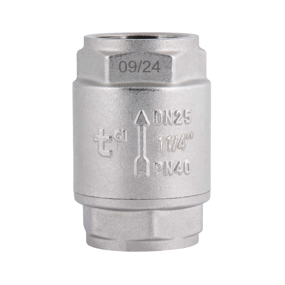 Обратный клапан Thermo Alliance Forte 1 1/4" ВВ никелированный с латунным штоком (SD00053354)