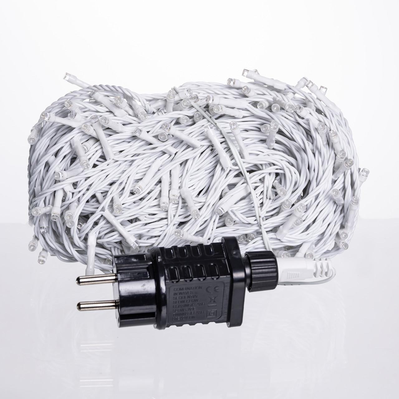 Гірлянда Нитка вулична 300 LED 30 м від мережі Білий/Синій (CF300L30MWBL) - фото 3