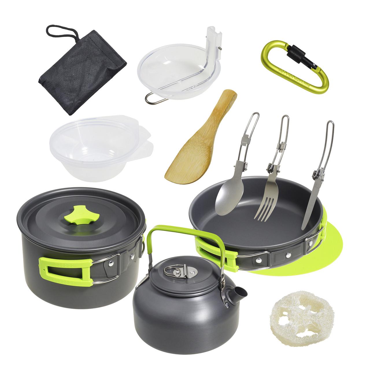 Набор посуды для походов в чехле Wellamart Cерый (7092-0001)