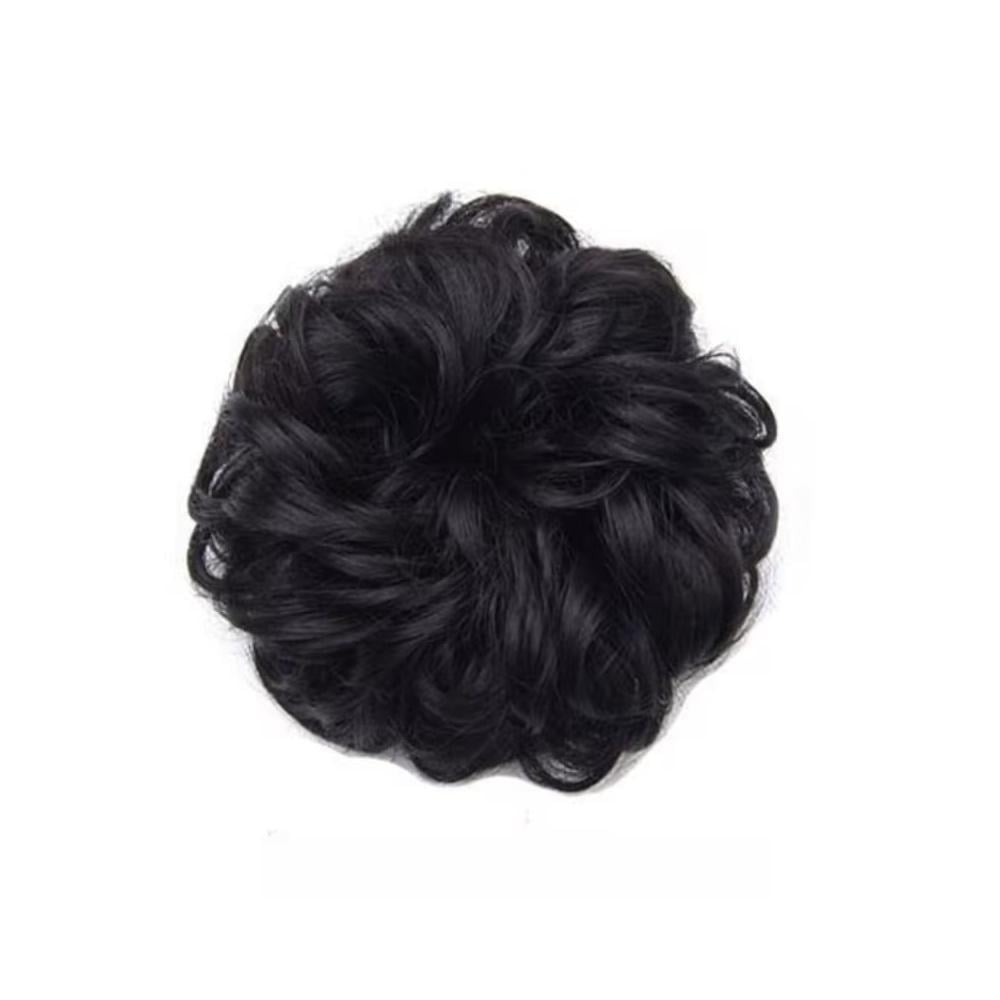 Пучок на резинке накладной шиньон для волос Натуральный черный (3000003934) Пучок на резинке накладной шиньон для волос Натуральный черный (3000003934)