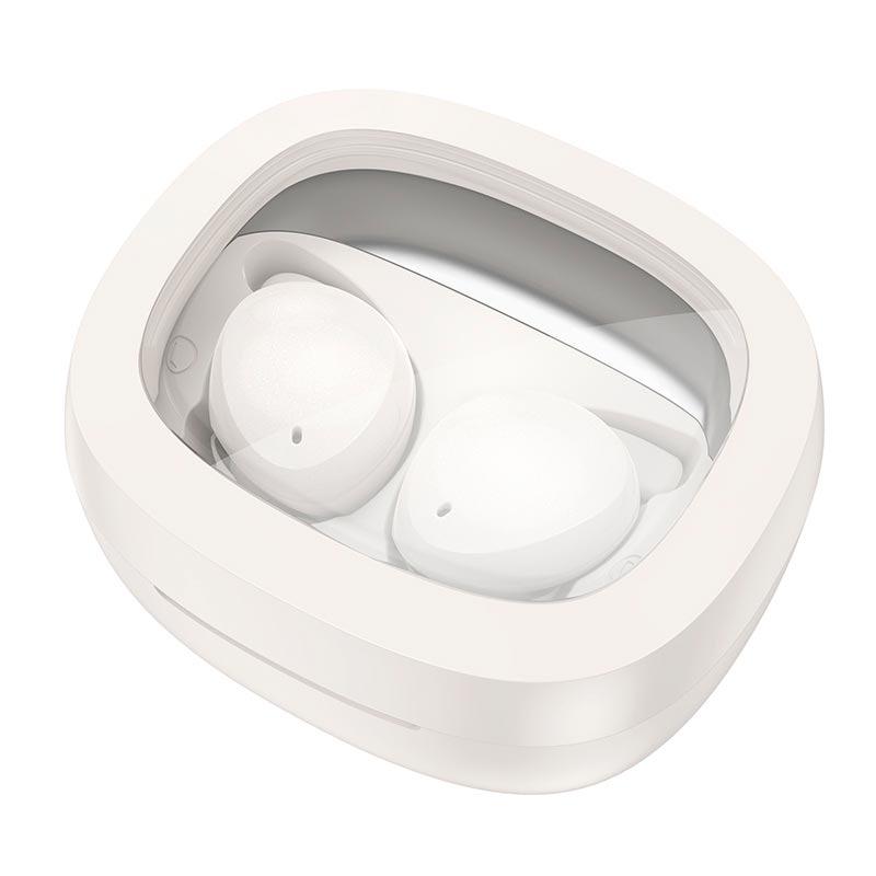 Навушники в кейсі Hoco Shadow true wireless sleep BT headset EW65 Білий (609552)