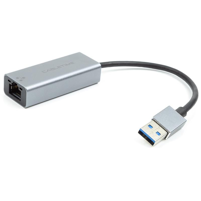 Адаптер Cabletime USB 3,0 - RJ45 1000Mbps 0,15 м