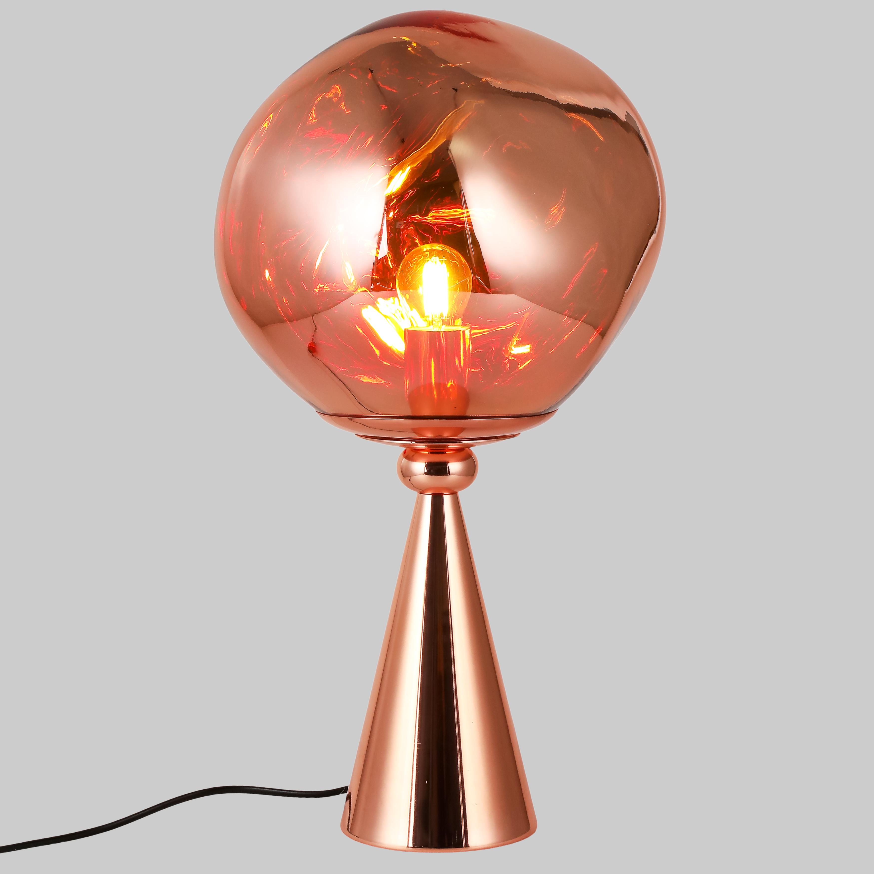 Лампа дизайнерська Melt мідна з плафоном 28 см (93-T01-1) - фото 4 Лампа дизайнерська Melt мідна з плафоном 28 см (93-T01-1) - фото 4