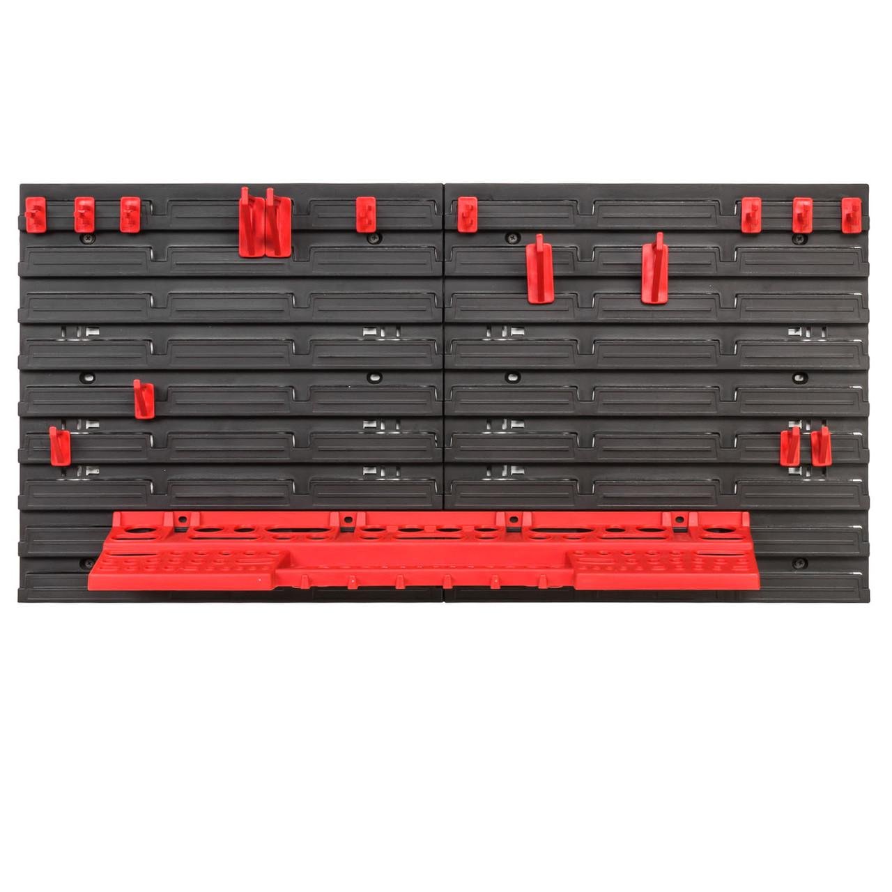 Панель навесная для инструментов 78х39 см с полкой и держателями (MIX597)