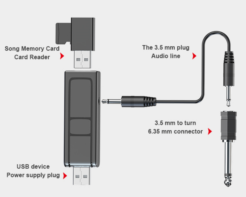 Караоке система беспроводная V16U-2 на два микрофона (1858991233) - фото 5