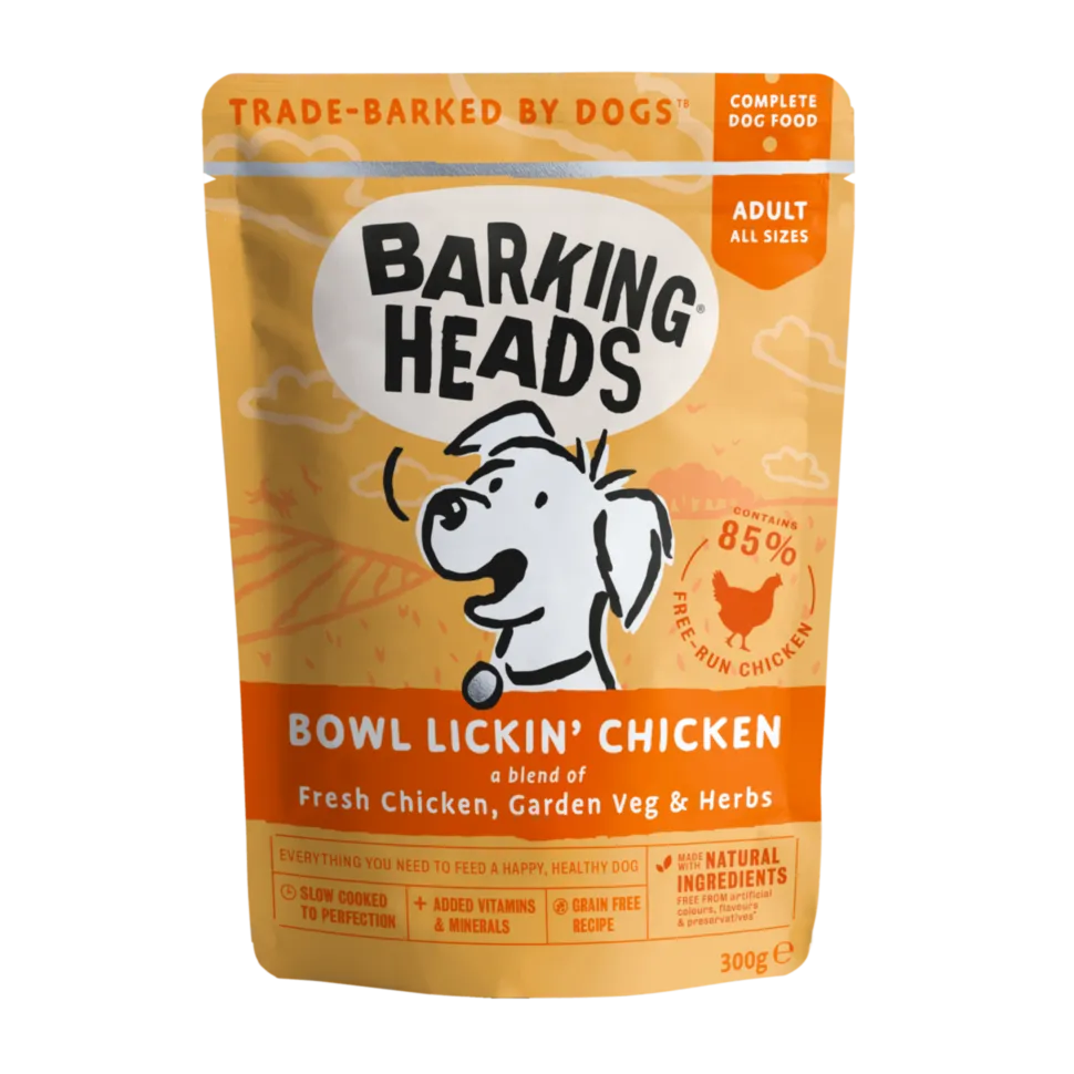 Корм влажный для взрослых собак Barking Heads Bowl Lickin CHICKEN с курицей 300 г (24681238) Корм влажный для взрослых собак Barking Heads Bowl Lickin CHICKEN с курицей 300 г (24681238)