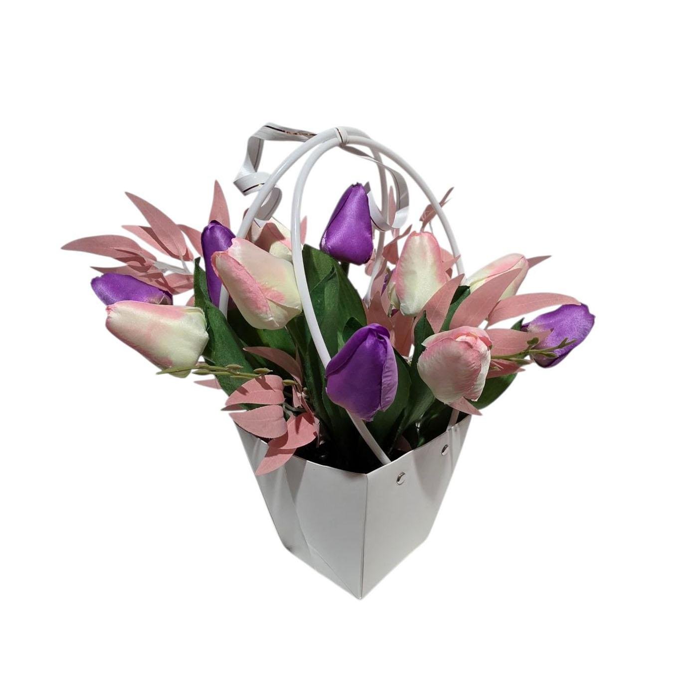 Сумка Ravisto Тюльпаны 34x30 см Розово-фиолетовый (0510-4) Сумка Ravisto Тюльпаны 34x30 см Розово-фиолетовый (0510-4)