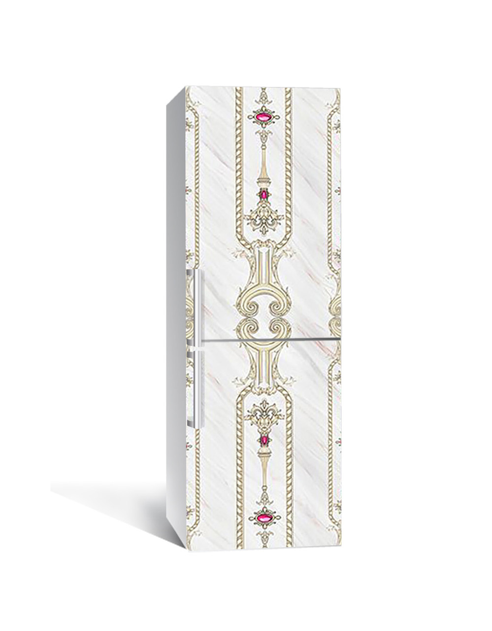 Наліпка 3D на холодильник Zatarga "Візерунки старої Англії" вінілова 650х2000 мм