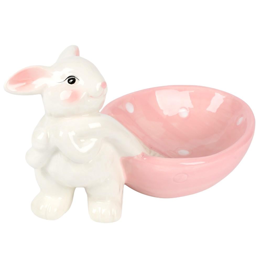 Конфета керамическая Easter R40687 22х14 см Белый с розовым (36521898)