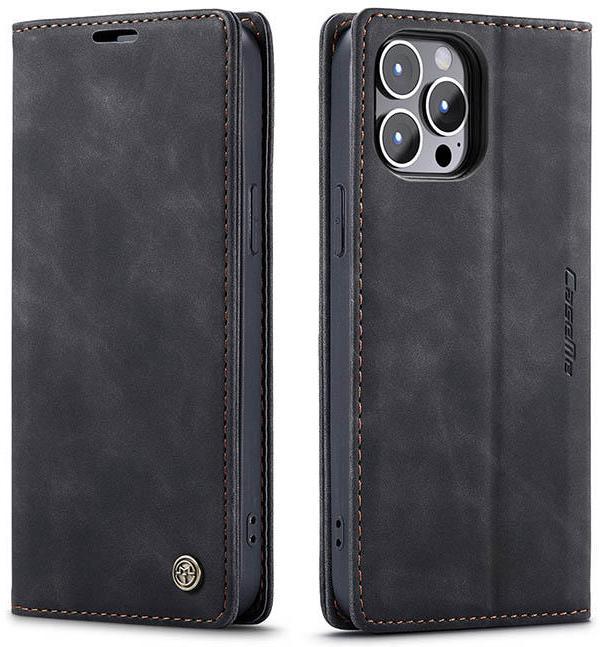 Чехол книжка с магнитом CaseMe для iPhone 13 Pro Max Black (23999-2B)