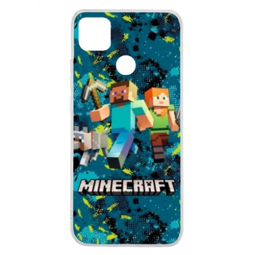 Чехол для Xiaomi Redmi 9c Minecraft Steve Alex And Dog (6848392-46-134799) - фото 1