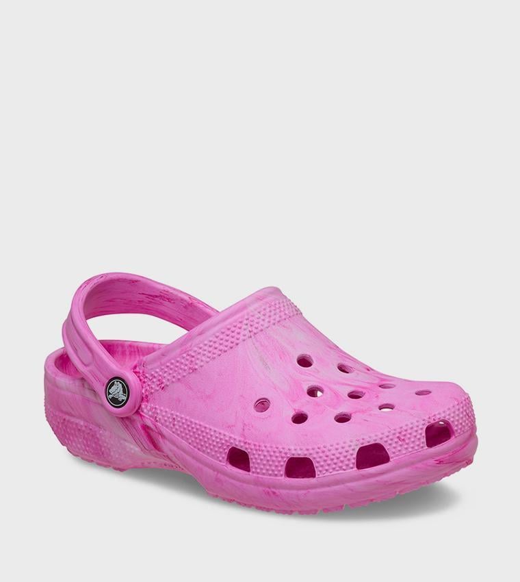 Сабо Crocs Kids Classic Watercolor Marbled Clog 211602 J2 р. 33/34 20,8 см Pink Swirl