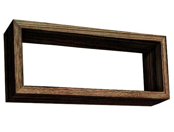 Полка настенная из дерева Алмас 15х35 см Капучино (НСП-351607)