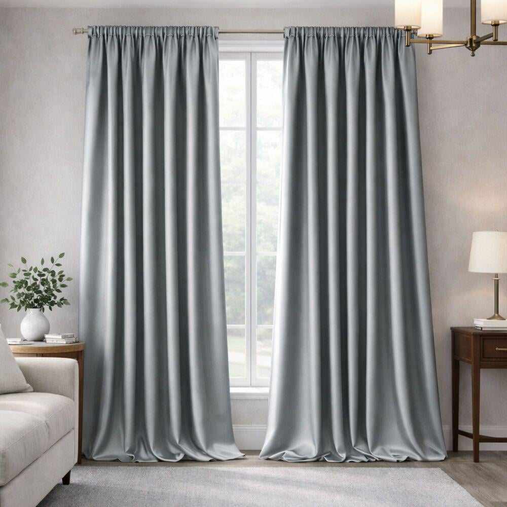 Комплект штор V-15 Blackout с эффектом затмения 2 шт. 150х260 см Серый (27355)